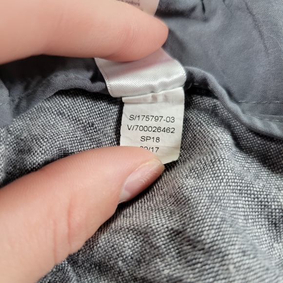 Athleta Beachside Bali Linen Shorts‎ Womens 12 Gray Pull On Athletic Drawstring - Picture 7 of 10